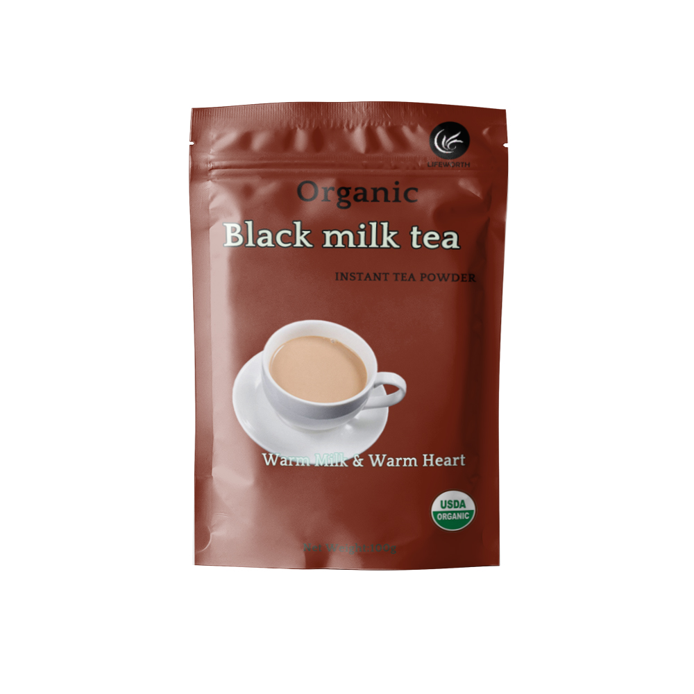 Lifeworth decaf instant rooibos milk tea