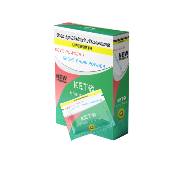Lifeworth mct oil keto pre workout energy drink powder