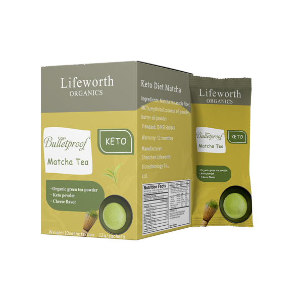 Lifeworth bulletproof matcha tea keto with mct powder