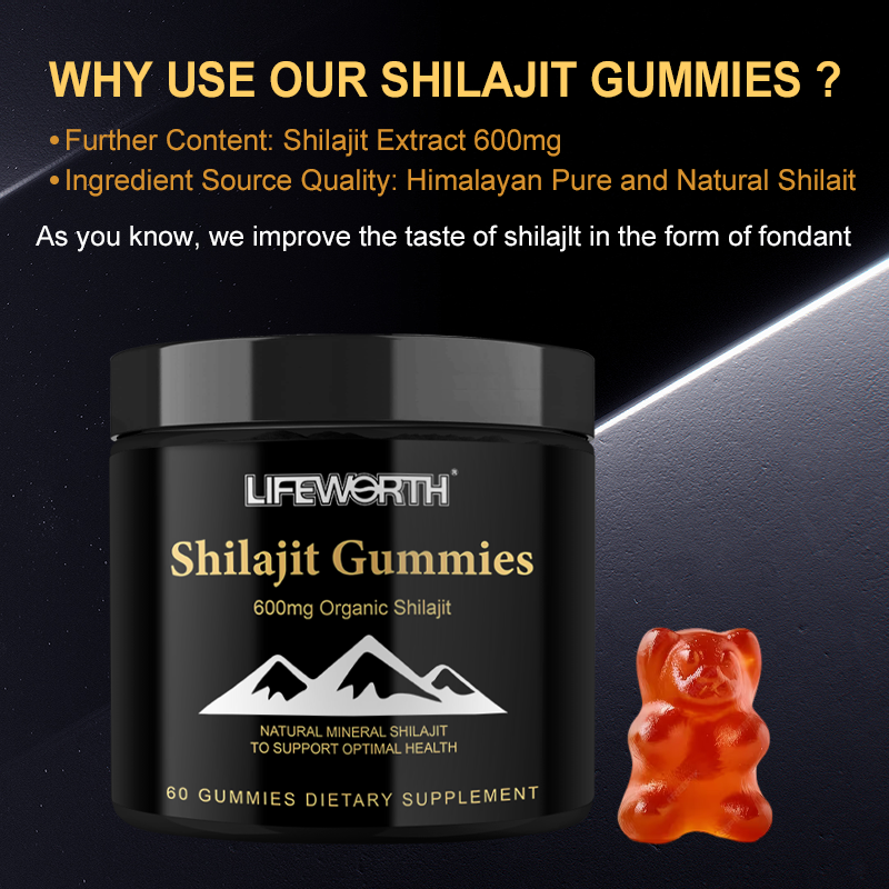 Shilajit Gummies Max Strength | Pure 100% Authentic Himalayan Origin | High Fulvic Acid Content | 85+ Minerals | Boosts Immunity & Energy Vegan | 60 Gummies