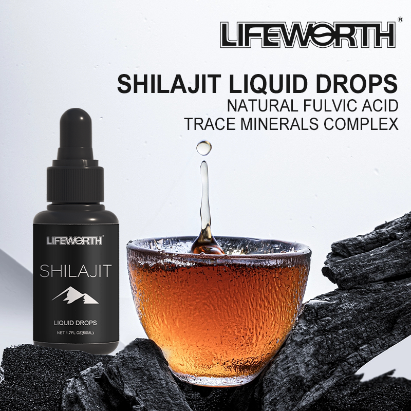Himalayan Shilajit, Liquid Drops, Authentic & Pure, Natural Trace Minerals & Fulvic Acid Complex