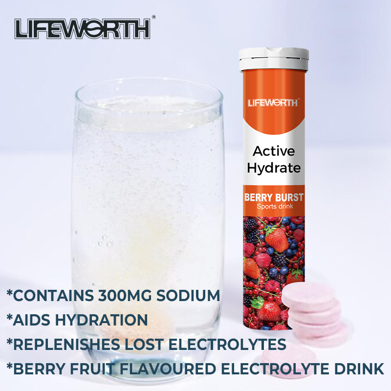 Lifeworth electrolyte drink essential minerals effervescent tablets