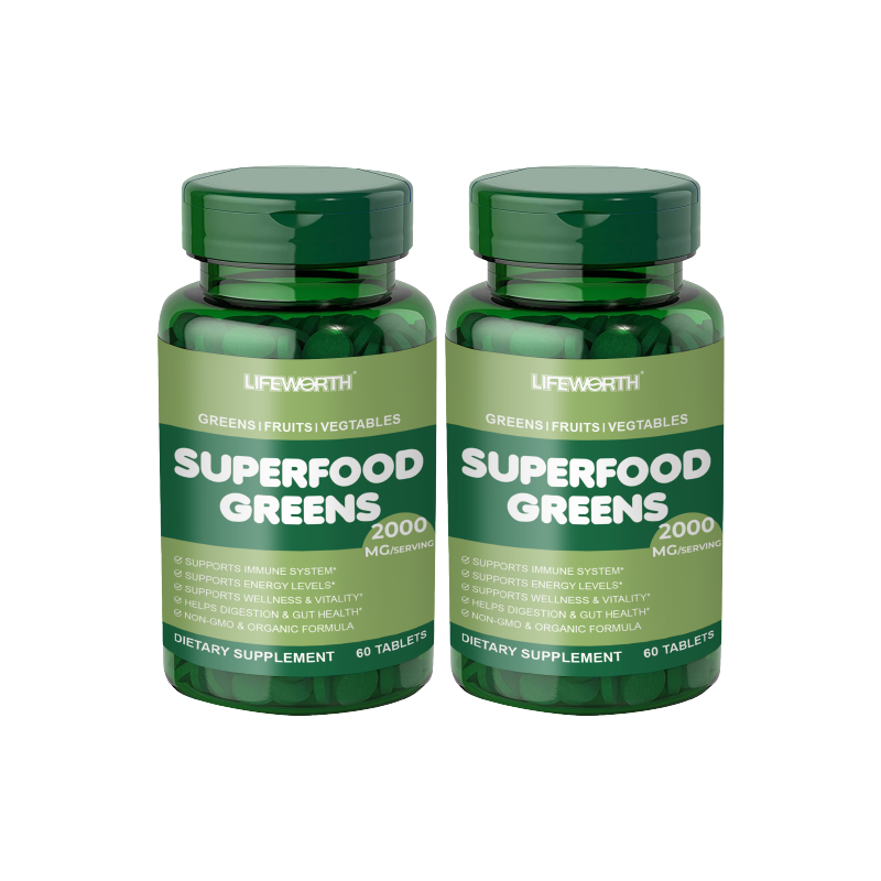 Detox 21 Super greens Multivitamin & Minerals Tablets.