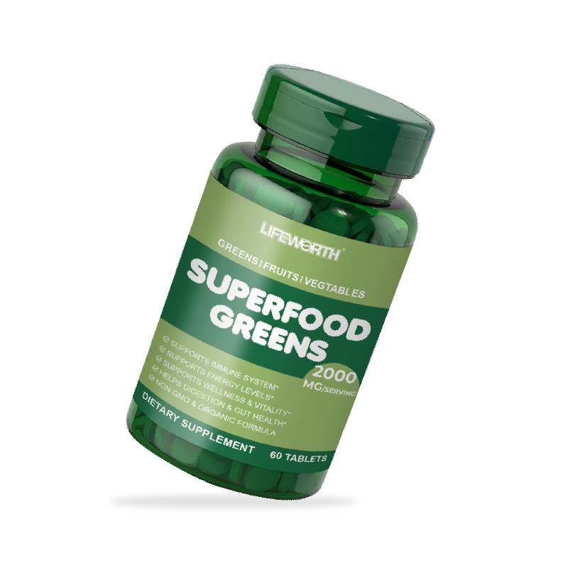 Detox 21 Super greens Multivitamin & Minerals Tablets.